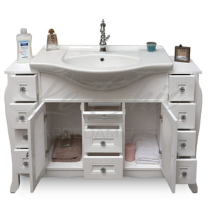 Composizione bagno shabby chic a doppia colonna