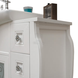 Composizione bagno shabby chic a doppia colonna