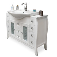 Composizione bagno shabby chic a doppia colonna