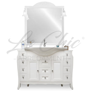 Composizione bagno shabby chic con colonna