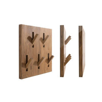 Appendiabiti - porta accappatoi/asciugamani in legno teak modello 'GIVEME5' by Cipi cm 40 x 40 x 3