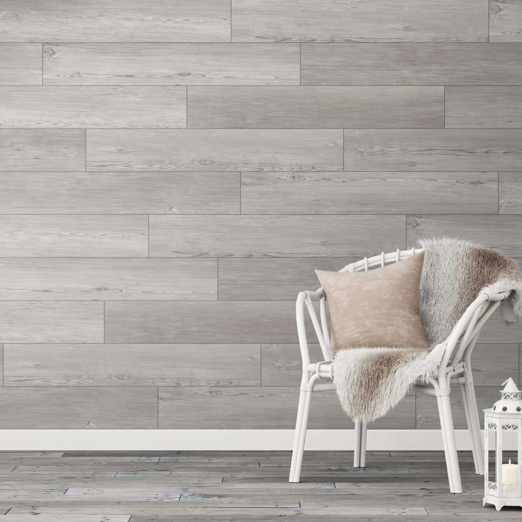 Grosfillex Piastrelle Muro Gx Wall+ 15 pz 15x90cm Rovere Grigio Chiaro 434308