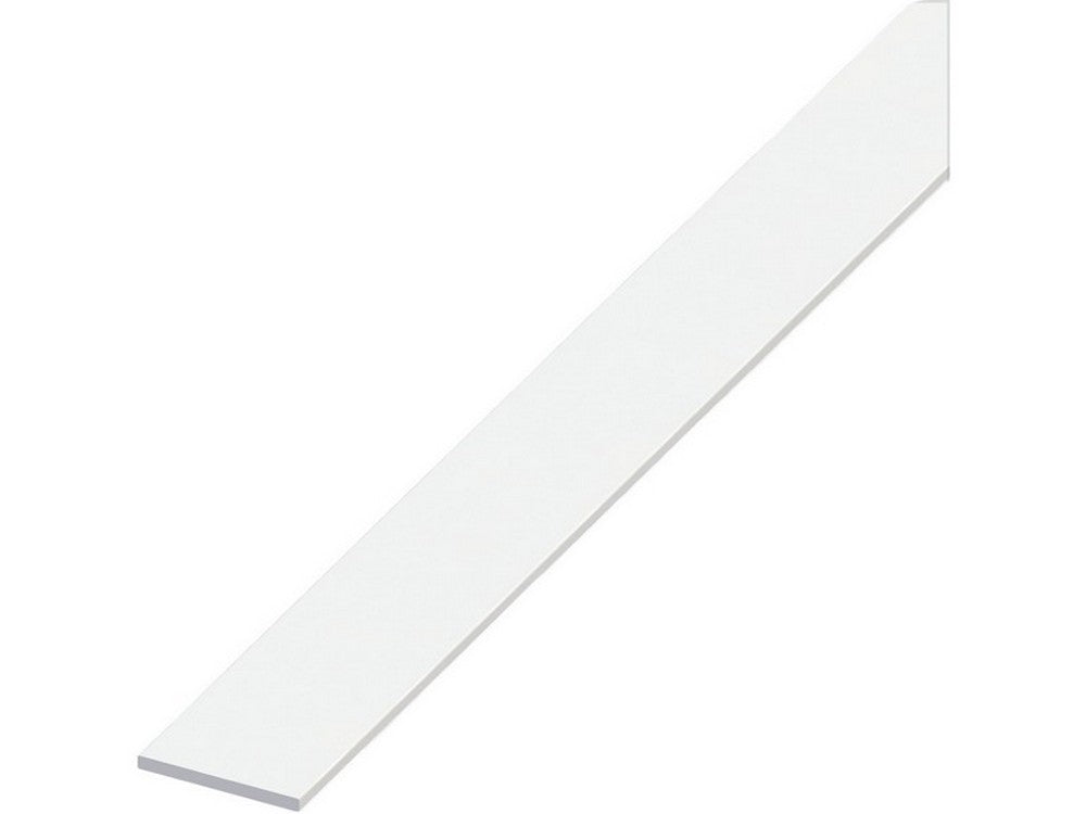 5pz profilo barra piatta alluminio bianco mm. 30x2 mt. 2 vit53648