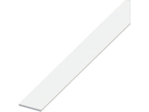 5pz profilo barra piatta alluminio bianco mm. 20x2 mt. 2 vit53646