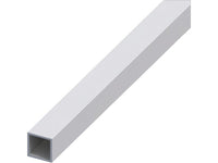 5pz profilo tubo quadrato alluminio argento satinato mm. 10x10x1 mt. 1 vit53613