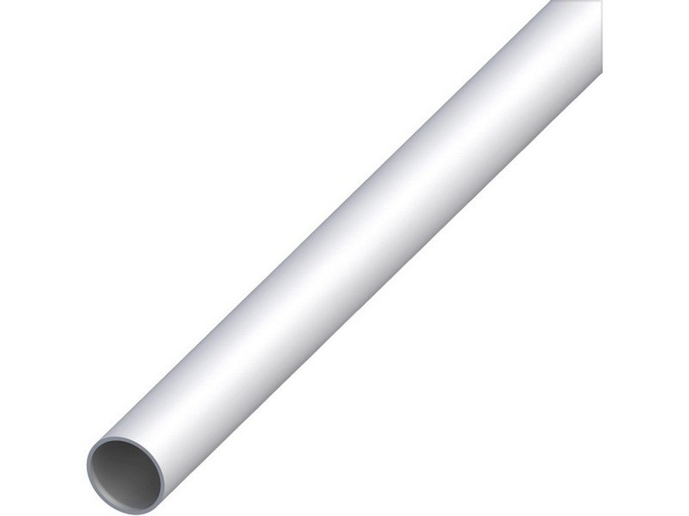 5pz profilo tubo tondo alluminio argento satinato Ã¯ mm. 20x1 mt. 1 vit53591