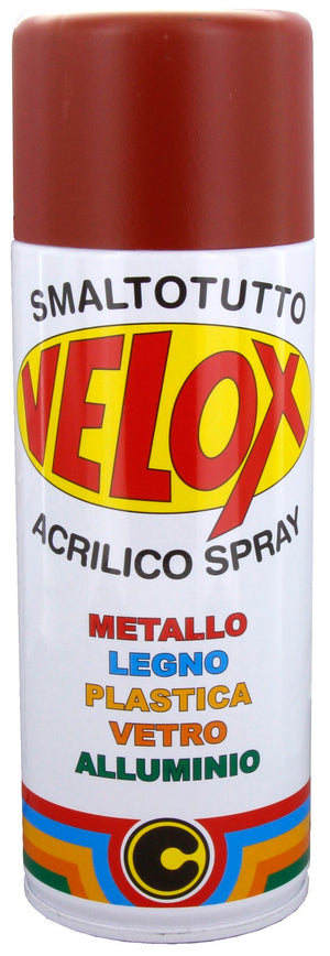 6pz velox spray antiruggine rossa ral 3009 cod:ferx.3103