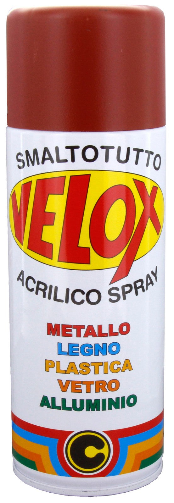 6pz velox spray antiruggine rossa ral 3009 cod:ferx.3103