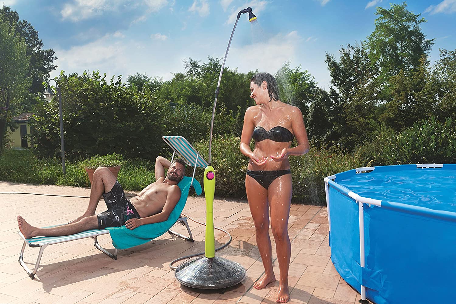 DOCCIA SOLARE SUNNY STYLE 5520 DA GIARDINO CON MISCELATORE ACQUA CALDA