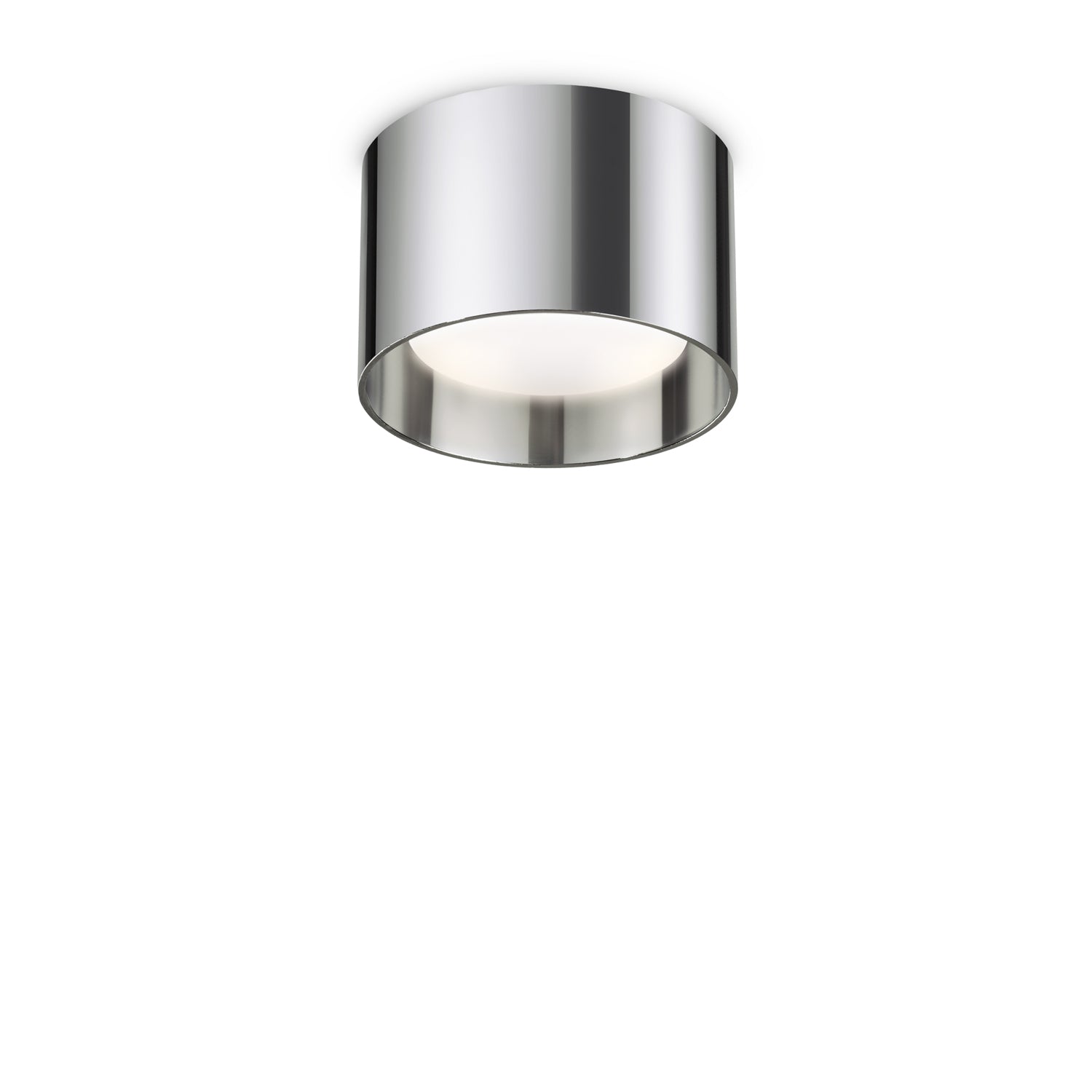 Plafoniera Contemporanea Spike Alluminio Cromo 1 Luce Gx53 15W 3000K Ip44