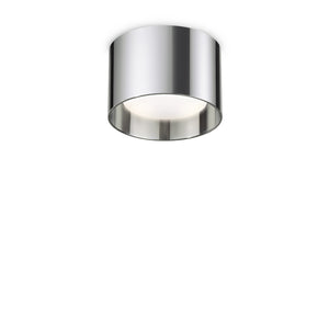 Plafoniera Contemporanea Spike Alluminio Cromo 1 Luce Gx53 15W 3000K Ip44