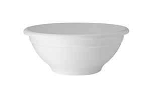 Vaso per Piante Fiori Rotondo Giardino Interno Esterno Ciotola Elba Idel Formato: 40 cm, Colore: Bianco