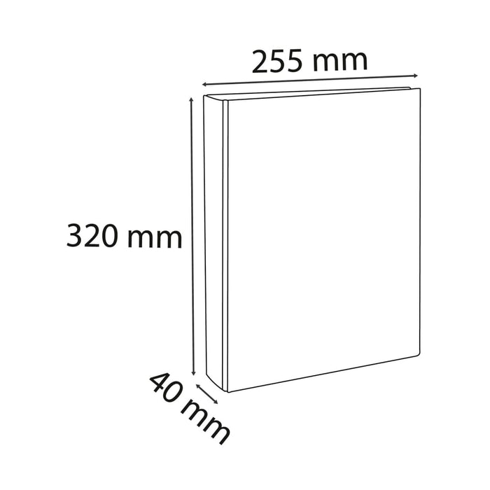 Exacompta Raccoglitori ad Anelli A4 con 2 Anelli 25 mm 10 pz 444614