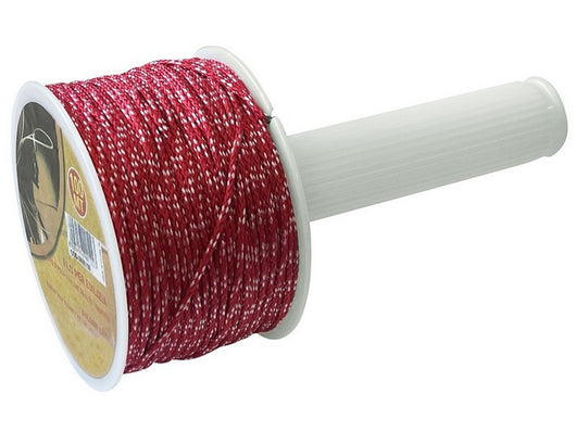 15pz filo per edilizia con manico girevole mt. 100 col. rosso/bianco cod:ferx.vit49685