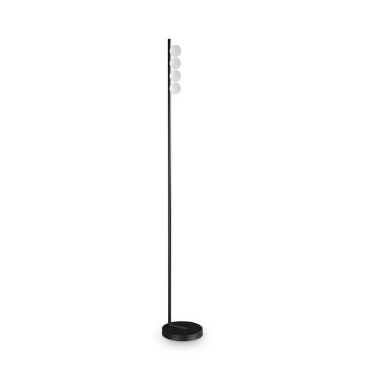 Piantana Da Terra Contemporanea Ping Pong Metallo Nero Led 12W 3000K Ip20