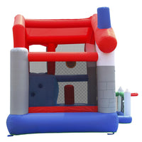 Castello Giostra Gonfiabile Big House con Scivolo Pompa Inclusa Happy Hop