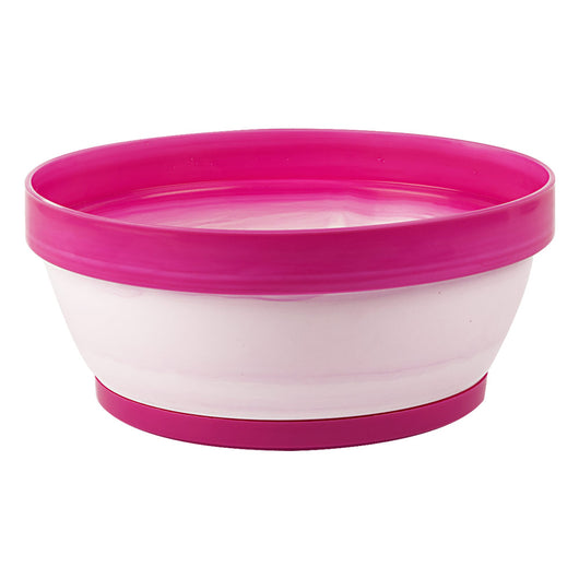 Ciotola Vaso Piante Fiori Tondo Colorato Moderno Classic Bowl Exclusive Idel Colore: Bianco/Fucsia, Formato: 16 cm