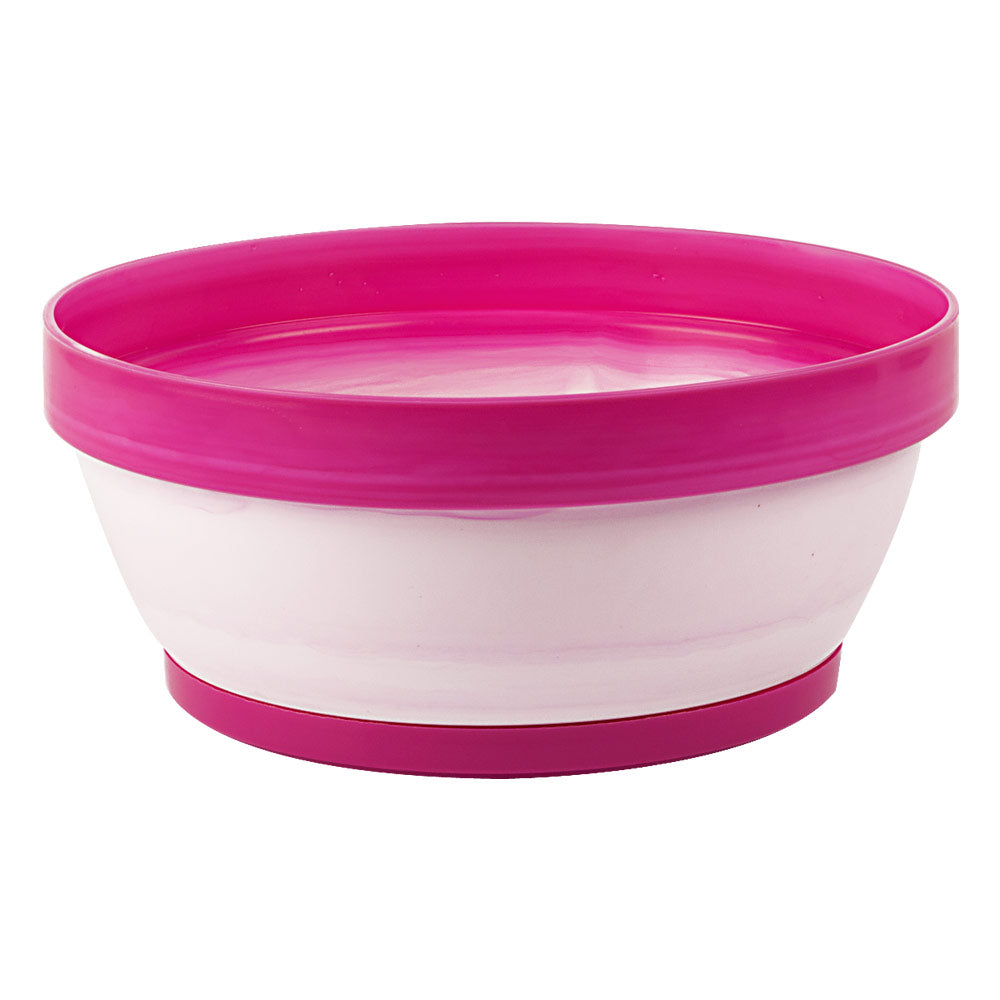 Ciotola Vaso Piante Fiori Tondo Colorato Moderno Classic Bowl Exclusive Idel Colore: Bianco/Fucsia, Formato: 20 cm