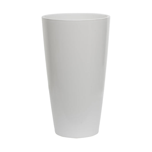 Vaso Piante Living High Round 55 cm + Inner Alto Moderno Auto Irrigazione Idel Colore: Bianco