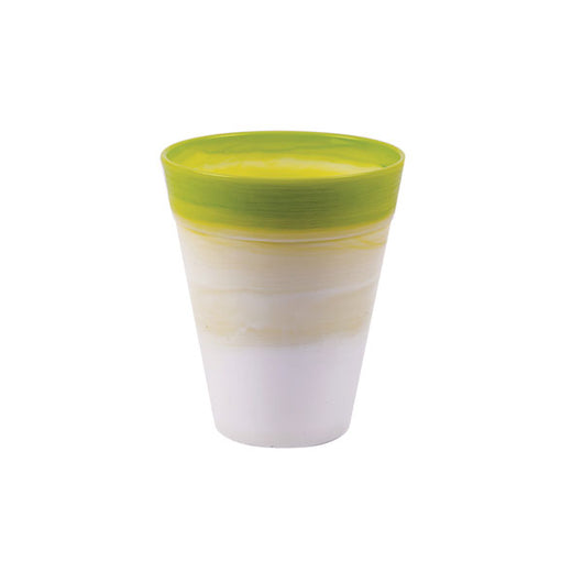 Vaso per Piante Orchidee Fiori Interno Esterno Colorato Dante Exclusive Idel Formato: 14 cm, Colore: Lime