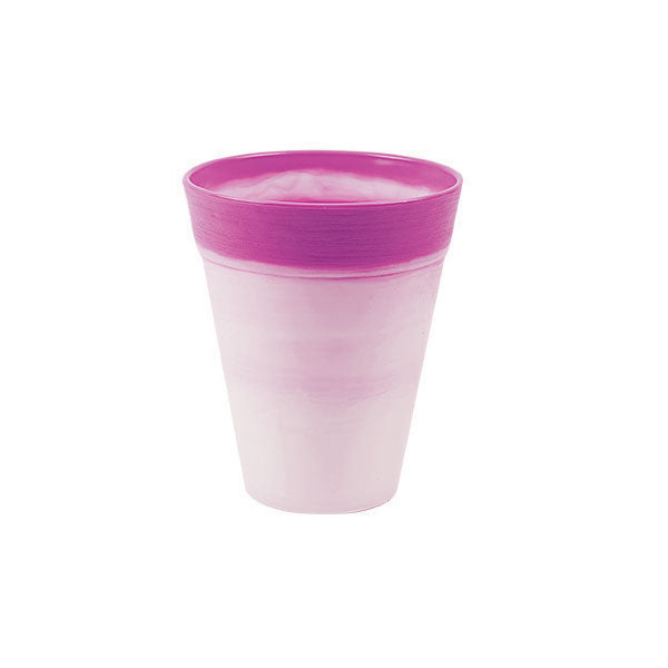 Vaso per Piante Orchidee Fiori Interno Esterno Colorato Dante Exclusive Idel Formato: 14 cm, Colore: Fucsia