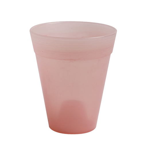 Vaso per Piante Orchidee Fiori Trasparente Colorato Moderno Dante Look Idel Formato: 13 cm, Colore: Pink