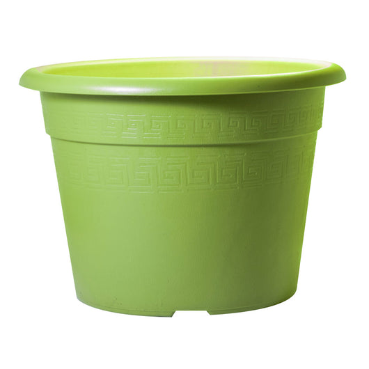 Vaso per Piante Fiori Interno Esterno Giardino Colorato Plasticotto Etrusco Idel Formato: 24/20 cm, Colore: Lime