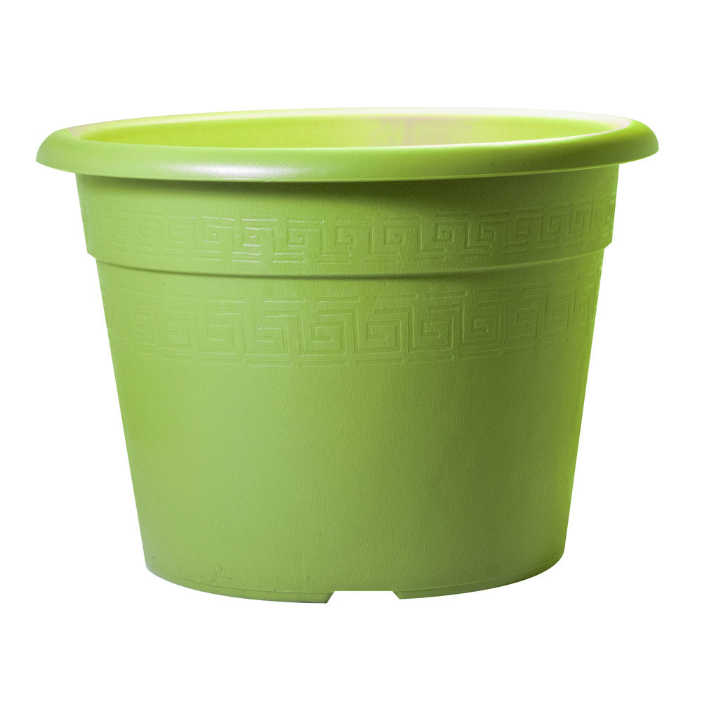 Vaso per Piante Fiori Interno Esterno Giardino Colorato Plasticotto Etrusco Idel Formato: 33/28 cm, Colore: Lime