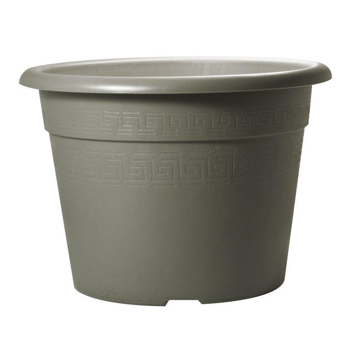 Vaso per Piante Fiori Interno Esterno Giardino Colorato Plasticotto Etrusco Idel Colore: Taupe, Formato: 18/16 cm