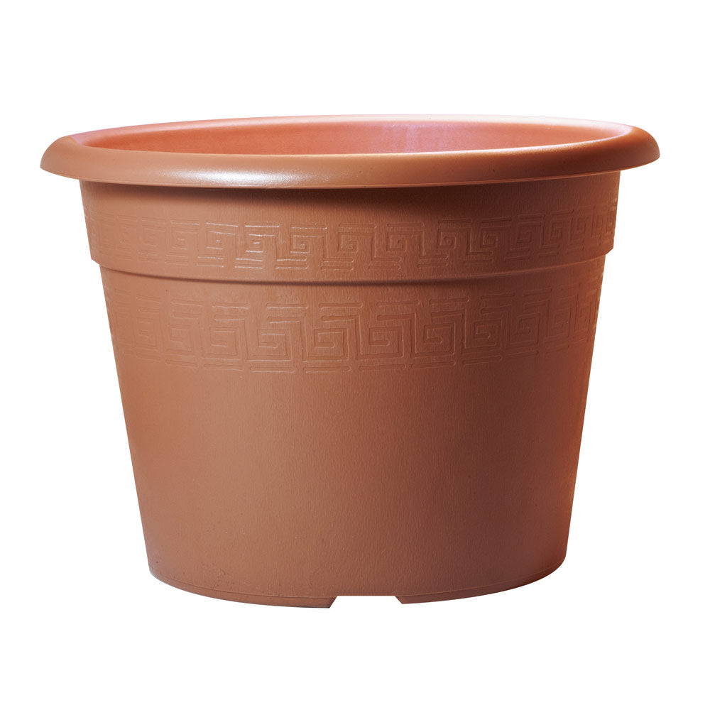 Vaso per Piante Fiori Interno Esterno Giardino Colorato Plasticotto Etrusco Idel Colore: Terracotta, Formato: 42/36 cm