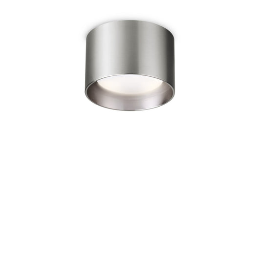 Plafoniera Contemporanea Spike Alluminio Grigio 1 Luce Gx53 15W 3000K Ip20