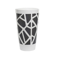 Vaso per Piante Orchidee Alto Grande Auto Irrigazione Mosaic Curve High 55 Idel Colore: Bianco/Taupe