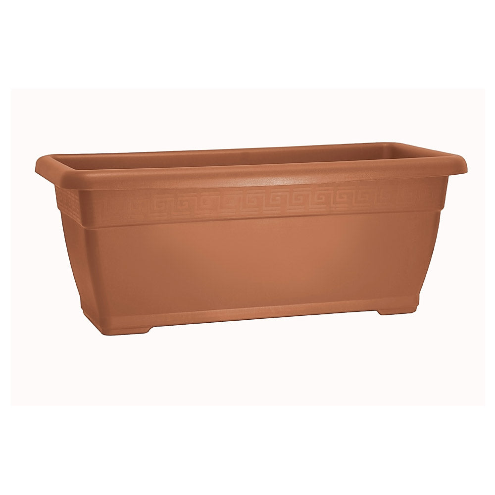 Fioriera Rettangolare da Terra Grande Vaso Piante Esterno Interno Ducale Idel Formato: 60 cm, Colore: Terracotta