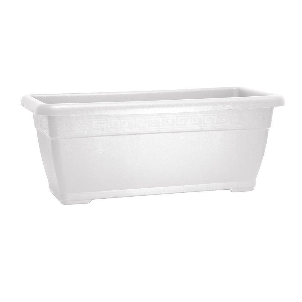 Fioriera Rettangolare da Terra Grande Vaso Piante Esterno Interno Ducale Idel Formato: 60 cm, Colore: Bianco