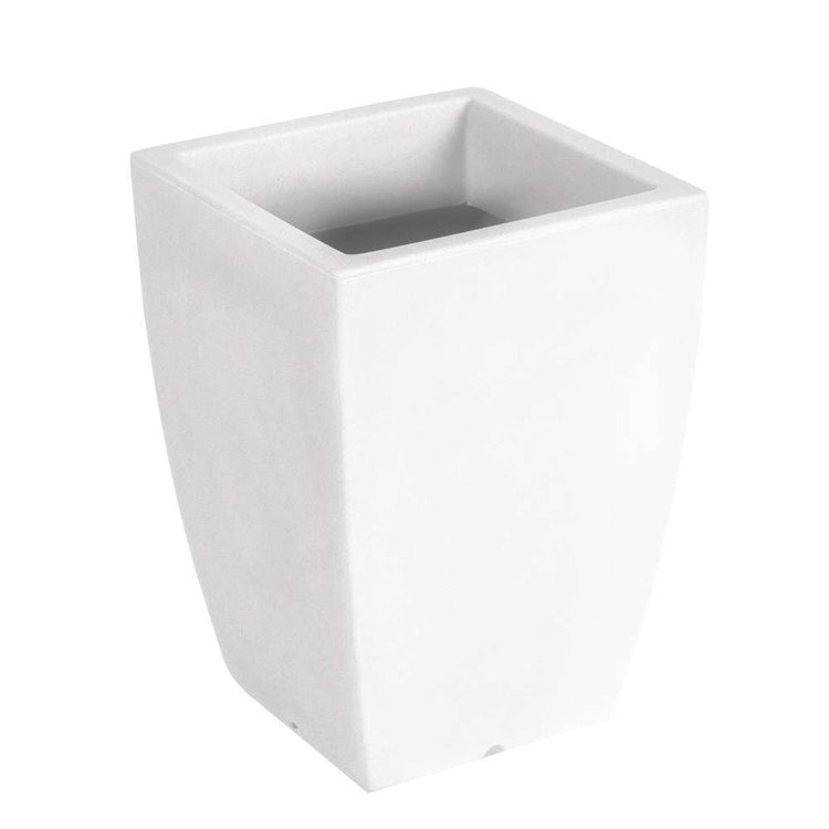 Vaso per Piante Interno Esterno Moderno Arredo Design Hydrus Idel Colore: Bianco, Formato: 36 cm