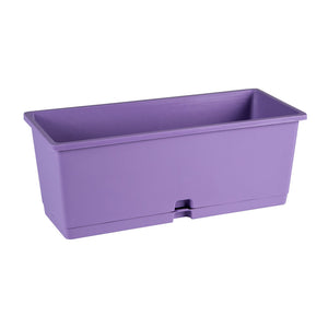 Vaso da Appoggio Rettangolare Cassetta Colorata Tirreno Mini con Sottovaso Idel Colore: Lilla