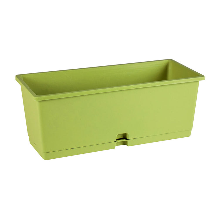 Vaso da Appoggio Rettangolare Cassetta Colorata Tirreno Mini con Sottovaso Idel Colore: Lime