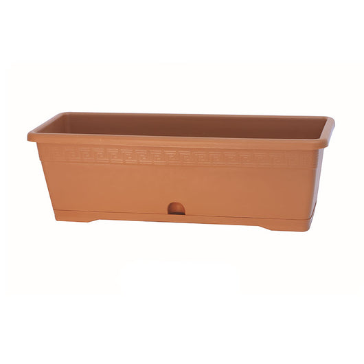 Vaso in Plastica da Appoggio Cassetta da Balcone con Sottovaso Versilia Idel Formato: 60 cm