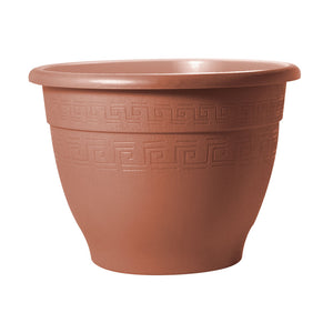 Vaso per Piante Rotondo in Plastica Interno Esterno Plasticotto Campana Idel Formato: 29/25 cm, Colore: Terracotta