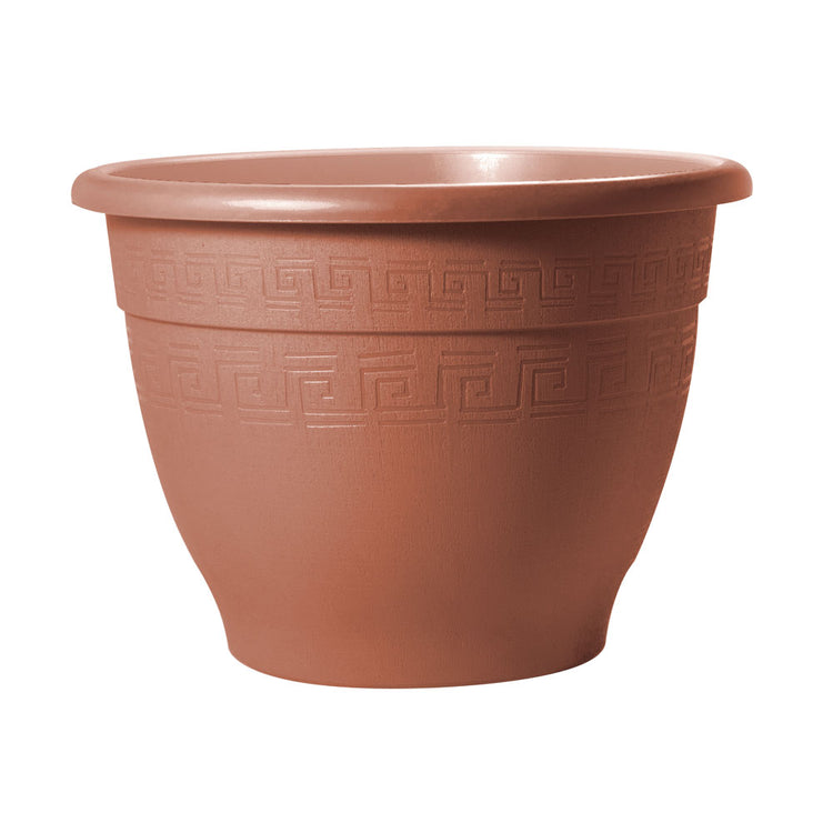 Vaso per Piante Rotondo in Plastica Interno Esterno Plasticotto Campana Idel Formato: 29/25 cm, Colore: Terracotta