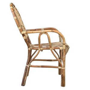 Poltrona sedia bigsole in vero legno di bambu