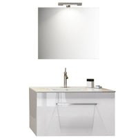 Mobile bagno sospeso modello Onik Bianco