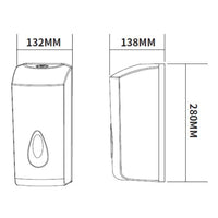 Distributore automatico di sapone liquido o igienizzante in gel modello Boston. In ABS bianco