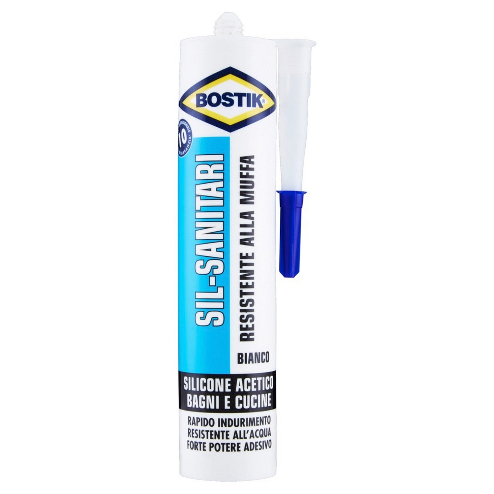 24pz bostik silicone sanitari bianco 280 ml. cod:ferx.3167