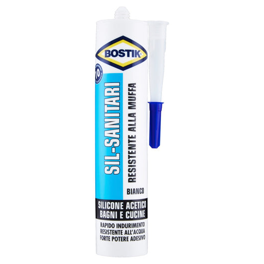 BOSTIK SILICONE SANITARI BIANCO 280 ML.  PZ 24,0