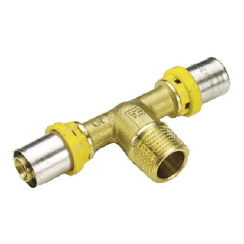 Raccordo per gas tee maschio  26 x 3/4" x 26 TIEMME