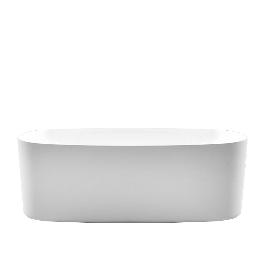 Vasca freestanding in Luxolid modello Marechiaro Tub. Linee tondeggianti, colore bianco
