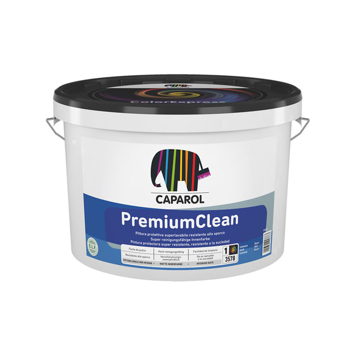 Premiumclean - Pittura Protettiva Smacchiabile Adatta Per Ambienti Con Alti Requisiti Igienici Haccp - Bianco - 2,5Lt - Caparol