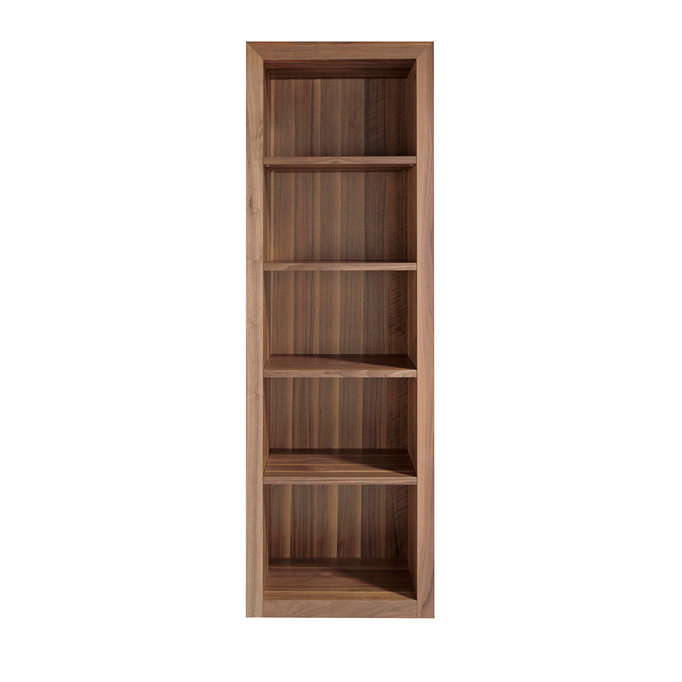 Libreria scaffale 65x40x200 cm in legno di noce