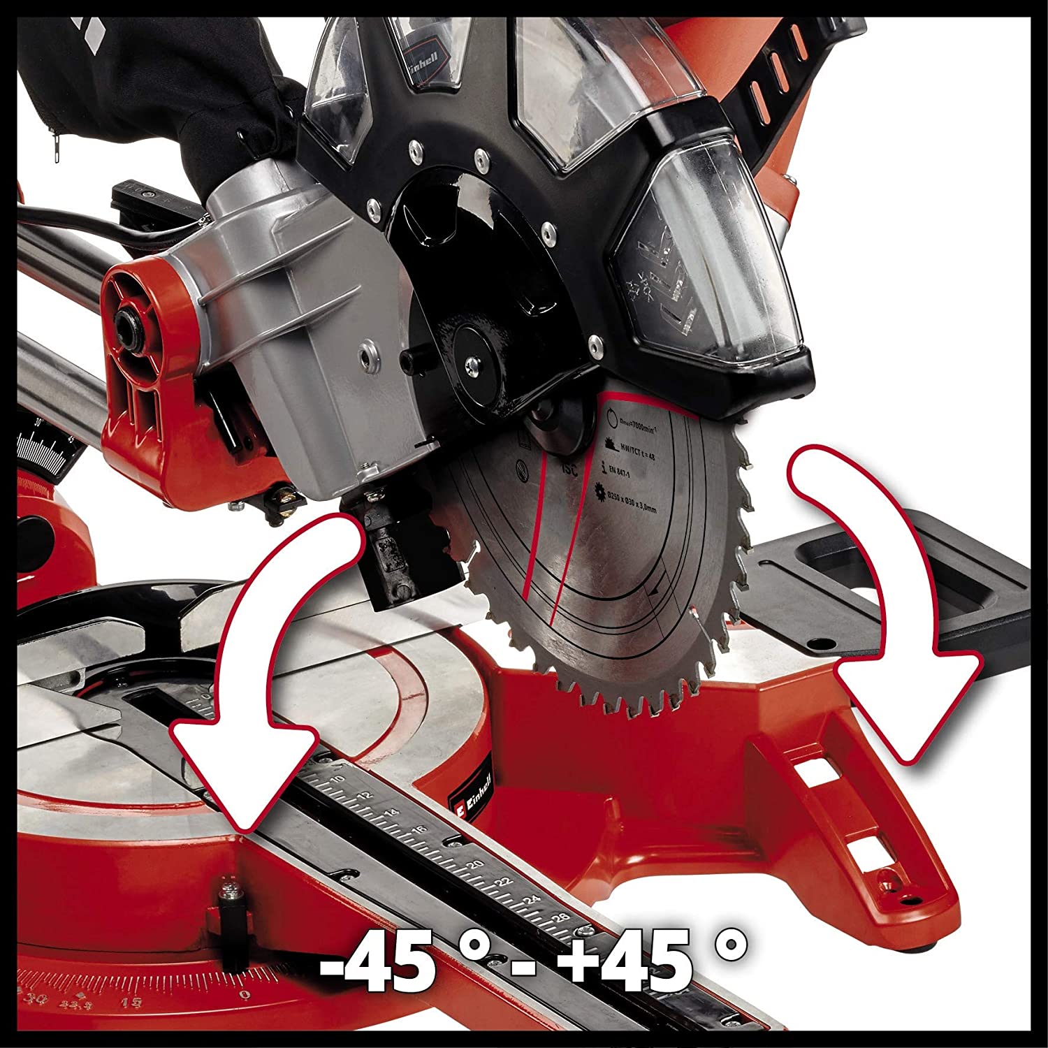 Troncatrice Radiale per Legno Einhell TC-SM 2534/1 Dual Tagli Obliqui 2100W